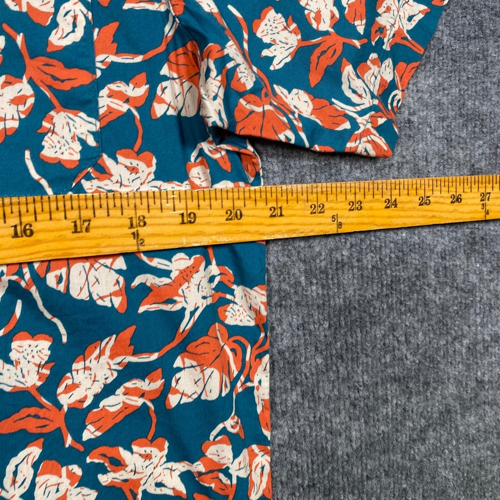 Columbia Rapid Rivers Mens Small Orange Tropical Leaf SS Shirt AM0094-365 NWT - Picture 2 of 7